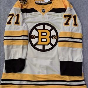 Adidas Boston Bruins Hockey Jersey Taylor Hall Centennial 100th IM8286 Sz 54XL